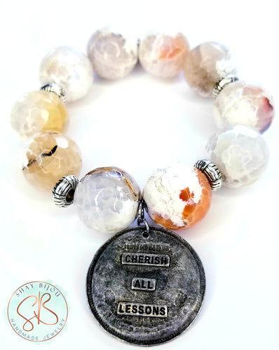 Agate Medallion Bracelet