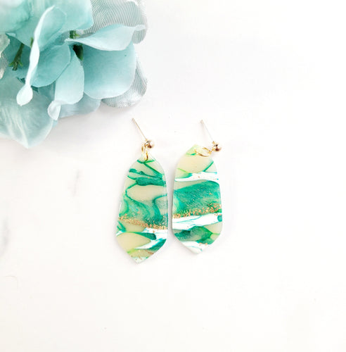 The Mya Dangles | Gold & Sage