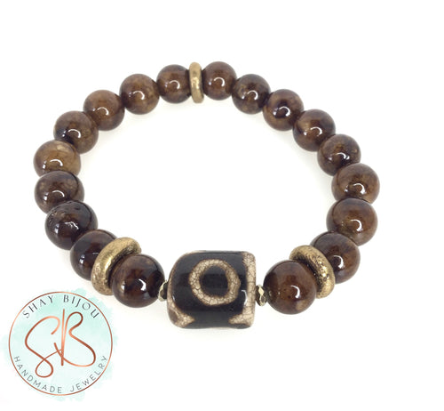 Brown Jade Bracelet