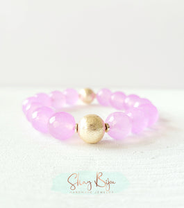 Lavender Jade Bracelet