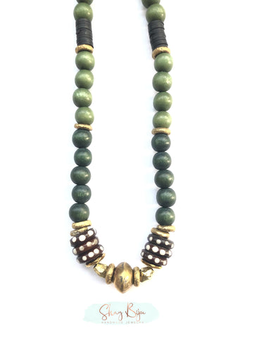 Mixed Greens Necklace