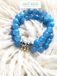 Periwinkle Agate Bracelet