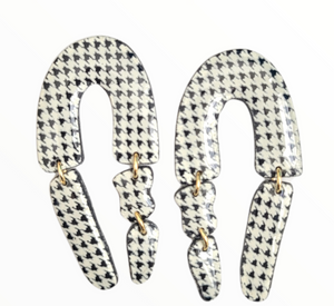 Remy| Houndstooth Dangles