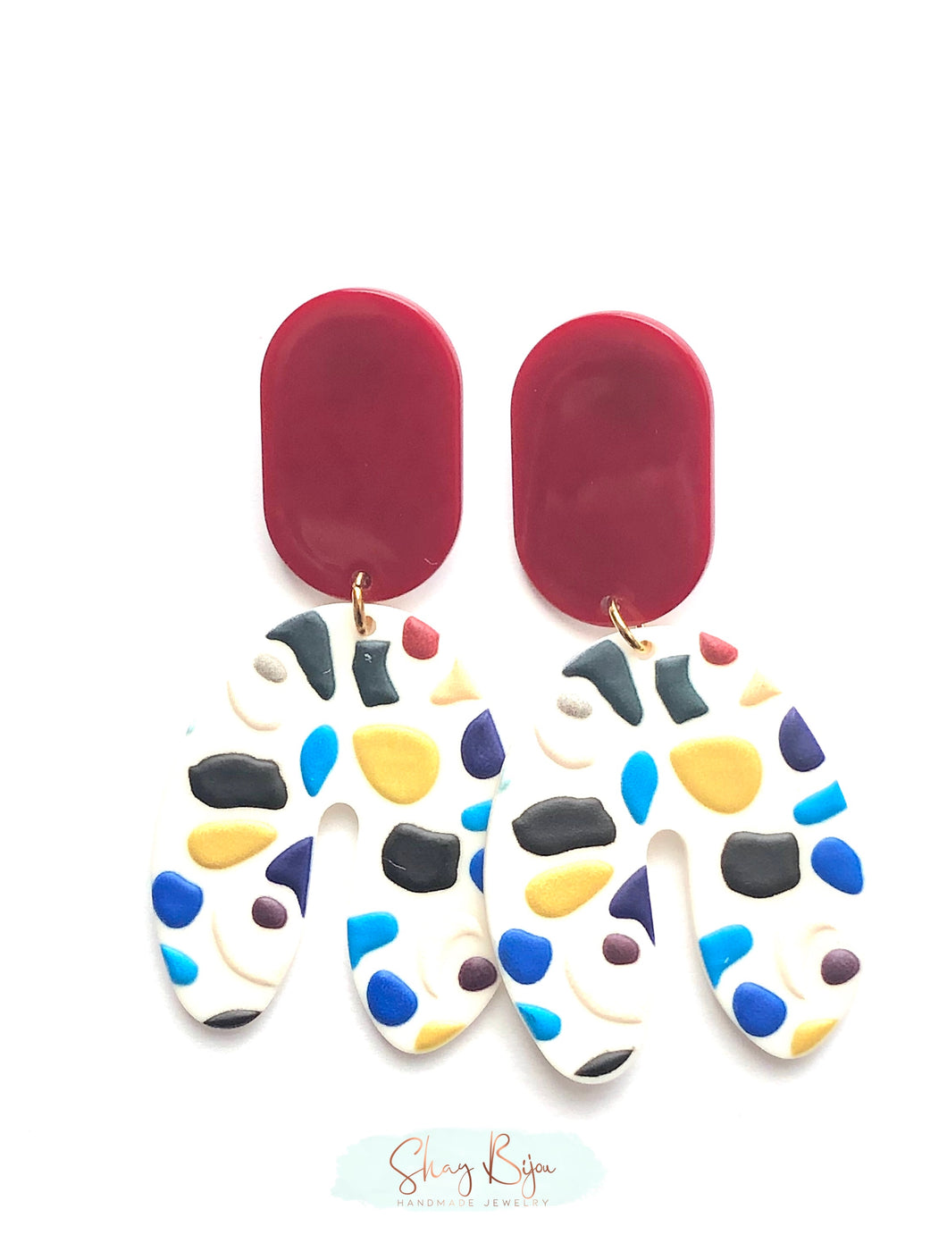 Red Licorice Drop Earrings