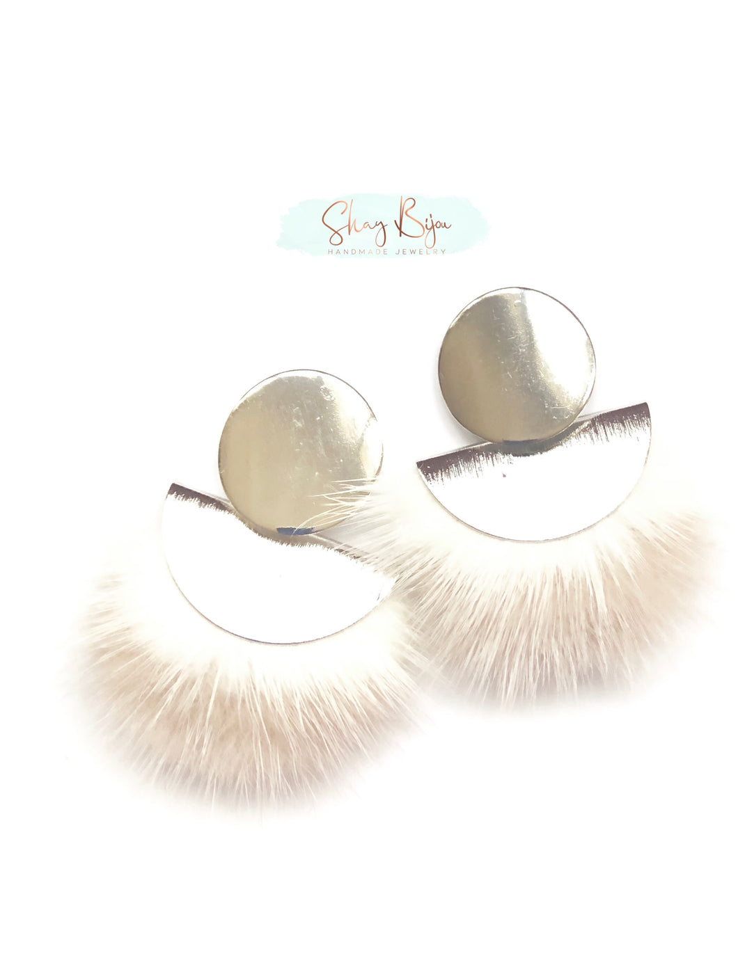 Vanilla Frosty Drop Earrings