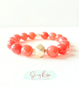 Watermelon Jade Bracelet