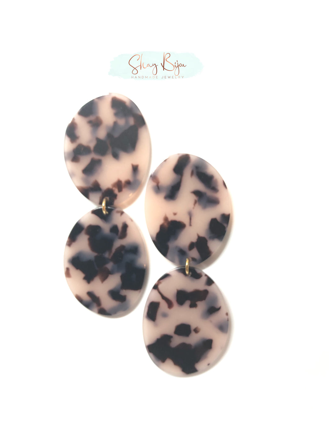 Wild Tan Drop Earrings