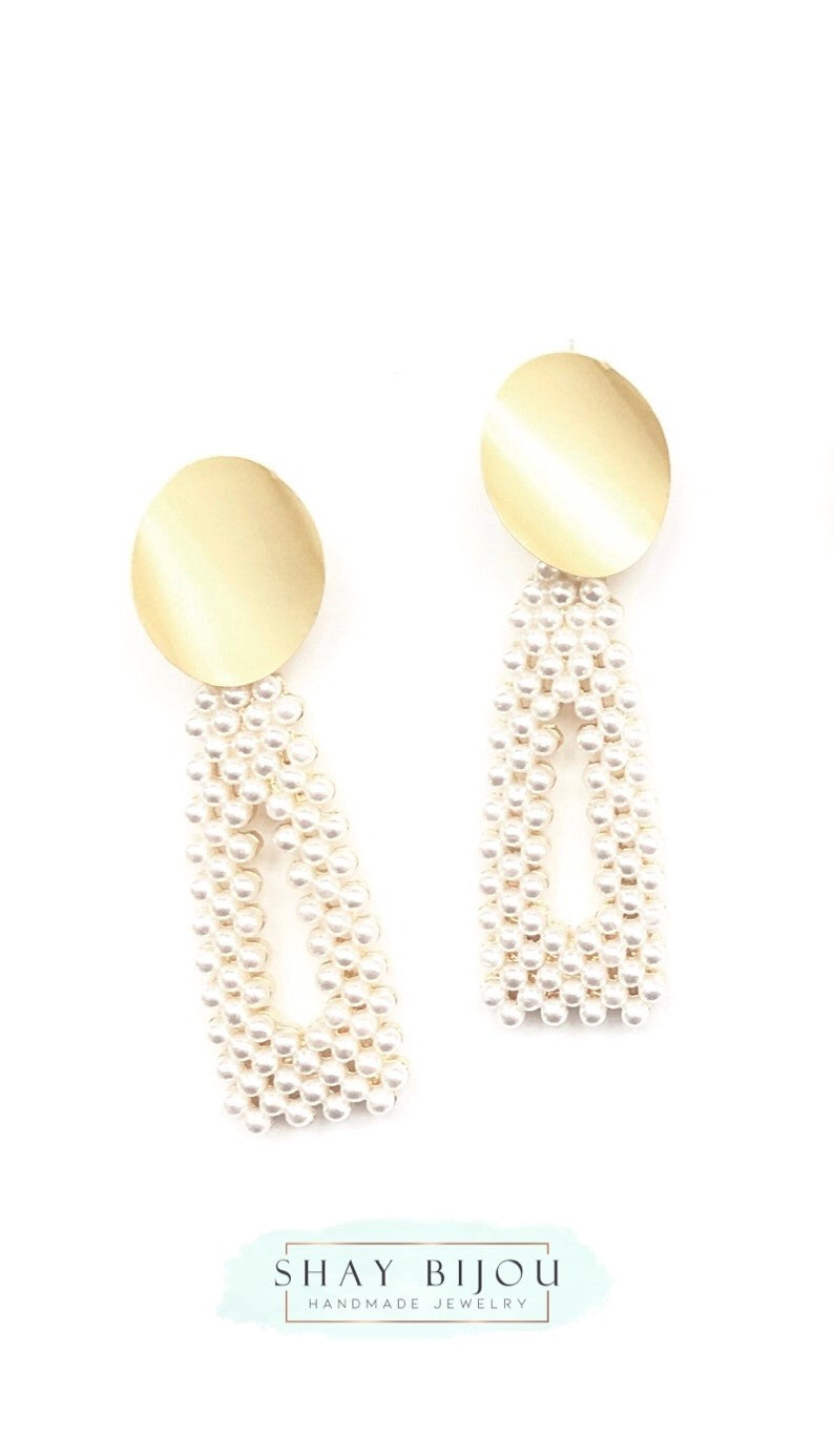 Winter White Drop Earrings